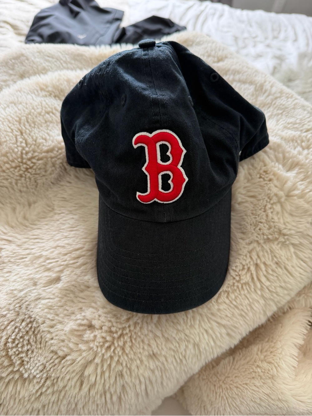 Navy Boston Red Socks Baseball Cap with Red 'B' Logo